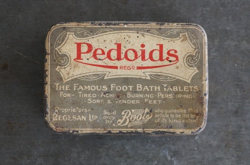 画像2: ENGLAND antique  Boots TIN Redoids イギリスアンティーク ティン缶 ヴィンテージ ブリキ缶 ビンテージ 1920-30's