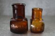 画像3: ENGLAND antique BOVRIL 2oz/4oz イギリスアンティーク ボブリル ガラスボトル 2個セット アンバーガラスボトル 瓶 1900-20's (3)