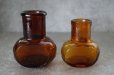 画像4: ENGLAND antique BOVRIL 2oz/4oz イギリスアンティーク ボブリル ガラスボトル 2個セット アンバーガラスボトル 瓶 1900-20's (4)
