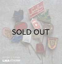 SALE【50%OFF】NETHERLANDS antique ADVERTISING HAT PINS 12pcs オランダアンティーク ハットピン ヴィンテージ 12本SET 1960-80's