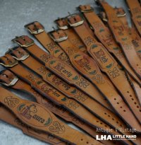 SALE【30%OFF】U.S.A. antique SNOOPY AVIVA  Leather Bracelet スヌーピー レザーブレスレット ヴィンテージ 1970-80's