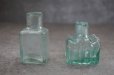 画像3: ENGLAND antique ink Bottles 2pcs イギリスアンティーク ガラス インクボトル 2個SET 瓶 ガラスボトル 1890－1910's (3)