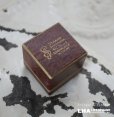 画像1: ENGLAND antique JEWELLERS RING BOX イギリスアンティーク クラフト ジュエリーケース 紙箱 ジュエリーボックス リングケース リングボックス アクセサリー 1940-60's (1)
