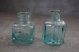 画像2: ENGLAND antique ink Bottles 2pcs イギリスアンティーク ガラス インクボトル 2個SET 瓶 ガラスボトル 1890－1910's (2)