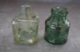 画像4: ENGLAND antique ink Bottles 2pcs イギリスアンティーク ガラス インクボトル 2個SET 瓶 ガラスボトル 1890－1910's (4)