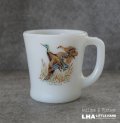 U.S.A. vintage Fire-king Mug MALLARD DUCK アメリカヴィンテージ ファイヤーキング バード マグ マグカップ 1950's