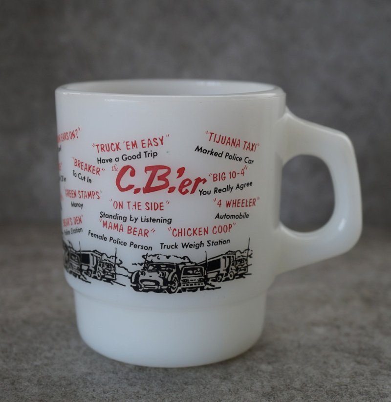 画像2: U.S.A. vintage Fire-king Mug C.B.’ER  アメリカヴィンテージ ファイヤーキング C.B.’ER   マグ マグカップ 1960-76's