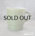 U.S.A. vintage Fire-king Mug Stacking Mug アメリカヴィンテージ ファイヤーキング スタッキング 緑 マグ マグカップ 1960-76's