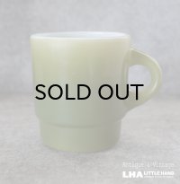 U.S.A. vintage Fire-king Mug Stacking Mug アメリカヴィンテージ ファイヤーキング スタッキング 緑 マグ マグカップ 1960-76's