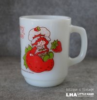 U.S.A. vintage Fire-king Mug Strawberry Shortcake アメリカヴィンテージ ファイヤーキング ストロベリーショートケーキ  マグ マグカップ1977－86's