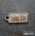 画像1: U.S.A. antique Number Tag アメリカアンティーク ナンバータグ ナンバープレート　キーホルダー 1951's  (1)