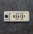 画像2: U.S.A. antique Number Tag アメリカアンティーク ナンバータグ ナンバープレート　キーホルダー 1966's  (2)