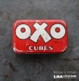 画像1: ENGLAND antique OXO TIN イギリスアンティーク 小さな OXO オクソ缶 ヴィンテージ 1930's (1)