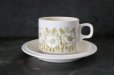 画像2: ENGLAND antique HORNSEA  FLEUR C&S イギリスアンティーク ホーンジー フルール カップ＆ソーサー＆ティープレート・ケーキプレート トリオ  C&S 1970-80's ヴィンテージ コーヒーカップ ティーカップ (2)