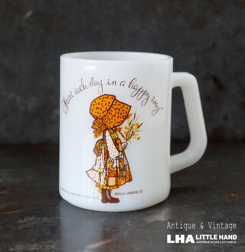 画像1: U.S.A. vintage FEDERAL HOLLY HOBBIE Mug フェデラル  マグ ヴィンテージ 1960's