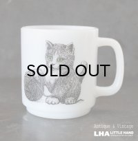 U.S.A. vintage Glasbake CAT MUG グラスベイク キャット マグ  ヴィンテージ 1960-70's