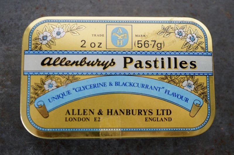 画像2: ENGLAND antique Allenburys PASTILLES TIN イギリスアンティーク トローチ ブリキ缶 ヴィンテージ 缶 1970-90's