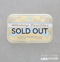 ENGLAND antique Allenburys PASTILLES TIN イギリスアンティーク トローチ ブリキ缶 ヴィンテージ 缶 1970-90's