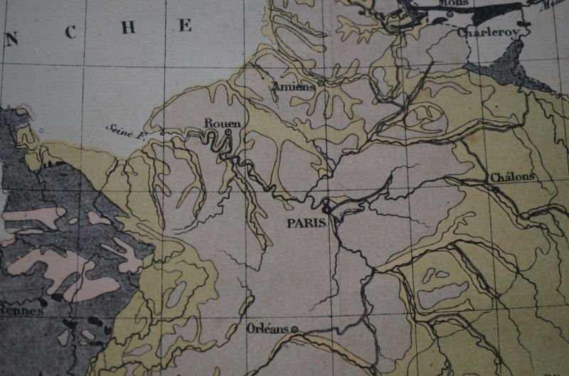 画像3: FRANCE antique MAP フランスアンティーク マップ 地図 ヴィンテージ  ビンテージ 1860-1900's
