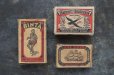 画像2: SWEDEN & BELGIUM antique MATCHBOXES 3pcs スウェーデン&ベルギーアンティーク マッチボックス 紙マッチ箱 3個SET ヴィンテージ 1920-40's (2)