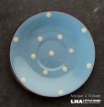 画像1: ENGLAND antique TORQUAY SAUCER イギリスアンティーク トーキー ポルカドット ソーサー ヴィンテージ 1960-70's (1)