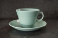 画像2: ENGLAND antique WOOD'S WARE beryl C&S イギリスアンティーク ウッズウェア ベリル カップ＆ソーサー コーヒーカップ ヴィンテージ 1940-60's (2)