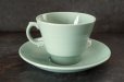 画像4: ENGLAND antique WOOD'S WARE beryl C&S イギリスアンティーク ウッズウェア ベリル カップ＆ソーサー コーヒーカップ ヴィンテージ 1940-60's (4)