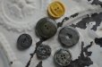 画像2: FRANCE antique BUTTONS フランスアンティーク ボタン 6個セット ヴィンテージ 1950-70's (2)