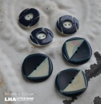 FRANCE antique BUTTONS フランスアンティーク ボタン 6個セット ヴィンテージ 1950-70's