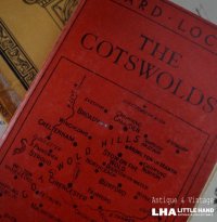 ENGLAND antique WARD LOCK GUIDE BOOKS THE COTSWOLDS イギリスアンティーク ガイドブック 地図 ヴィンテージ 本 マップ 本 ビンテージ 1930-50's