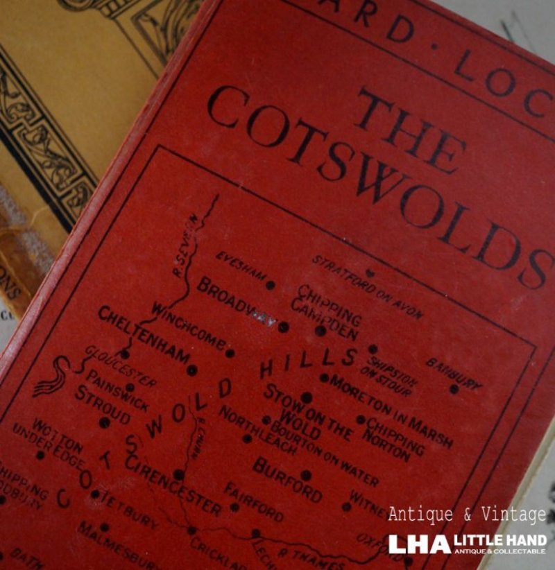 画像1: ENGLAND antique WARD LOCK GUIDE BOOKS THE COTSWOLDS イギリスアンティーク ガイドブック 地図 ヴィンテージ 本 マップ 本 ビンテージ 1930-50's