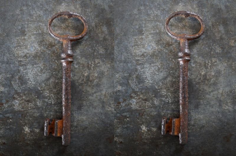 画像3: FRANCE antique KEY フランスアンティークキー 大きな鍵 H11.1cm 1890-1920's