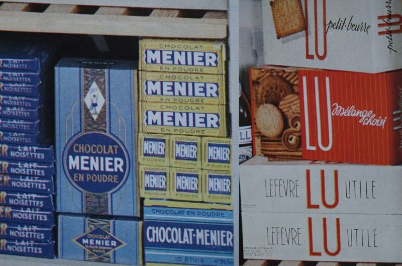画像3: FRANCE antique ART PAPER  フランスアンティーク [LU・CHOCOLAT MENIER] ヴィンテージ 広告 ポスター 1950-60's