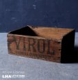 画像1: 【RARE】ENGLAND antique VIROL BOX イギリスアンティーク 木製 ウッドボックス 木箱 1910-30's   (1)