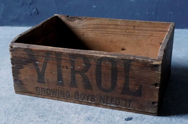 画像2: 【RARE】ENGLAND antique VIROL BOX イギリスアンティーク 木製 ウッドボックス 木箱 1910-30's  