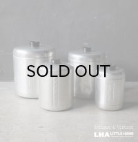 U.S.A. antique  Century Canister Set アメリカアンティーク アルミ キャニスター 缶 4個セット ヴィンテージ ミッドセンチュリー 1950's