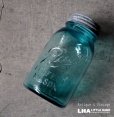画像1: USA antique Ball Jar (Ｍ) アメリカアンティーク BALL ジャー ガラスジャー (Ｍ) メイソンジャー保存瓶 ヴィンテージ ガラス瓶 1910-23's (1)