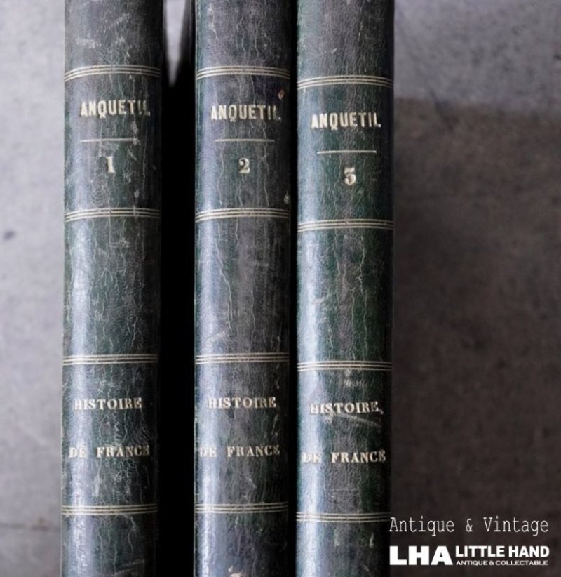 画像2: FRANCE antique BOOK フランス アンティーク 本 3冊セット 古書 洋書 アンティークブック 1865's