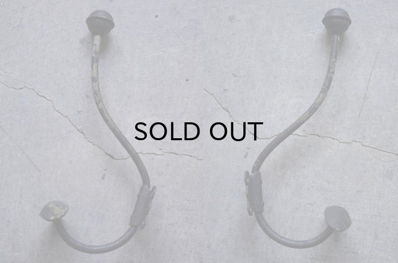 画像4: FRANCE antique Hook フランスアンティーク アイアン フック コートフック ヴィンテージ1920-40's