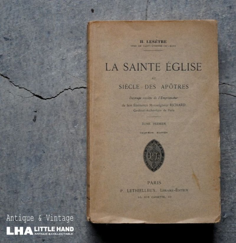画像1: FRANCE antique BOOK フランス アンティーク ブック book 本 古書 洋書 1905's