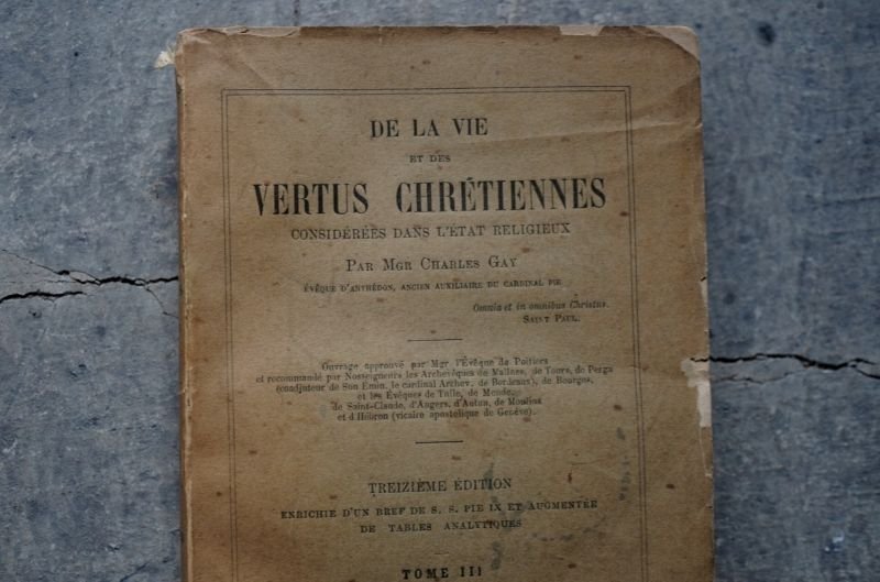 画像2: FRANCE antique BOOK フランス アンティーク ブック book 本 古書 洋書 1893's