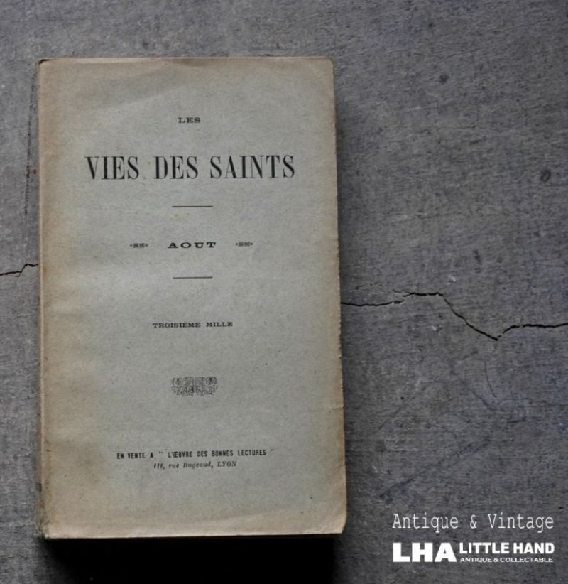 画像1: FRANCE antique BOOK フランス アンティーク ブック book 本 古書 洋書 1909's