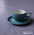 ENGLAND antique DENBY Manor Green C&S イギリスアンティーク デンビー カップ＆ソーサー ヴィンテージ 1950-80's