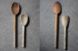 画像2: ENGLAND antique Wooden Spoon 2pcs イギリスアンティーク 木製 スプーン ウッドスプーン 2個セット 1920-50's (2)