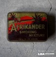 画像1: ENGLAND antique AFRIKANDER FLAKE TIN TOBACCO TIN CIGARETTES イギリスアンティーク シガレットケース ティン缶 タバコ缶 ヴィンテージ ブリキ缶1930-50's  (1)