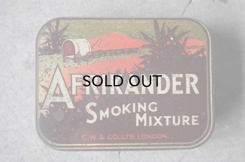 画像2: ENGLAND antique AFRIKANDER FLAKE TIN TOBACCO TIN CIGARETTES イギリスアンティーク シガレットケース ティン缶 タバコ缶 ヴィンテージ ブリキ缶1930's 