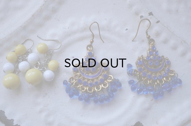 画像2: SALE【20%OFF】U.S.A. vintage  Earrings  2pcs アメリカヴィンテージ コスチュームジュエリー ピアス  2個セット イヤリング 1970-90's 