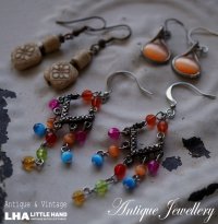 U.S.A. vintage  Earrings  3pcs アメリカヴィンテージ コスチュームジュエリー ピアス  3個セット イヤリング 1970-90's 