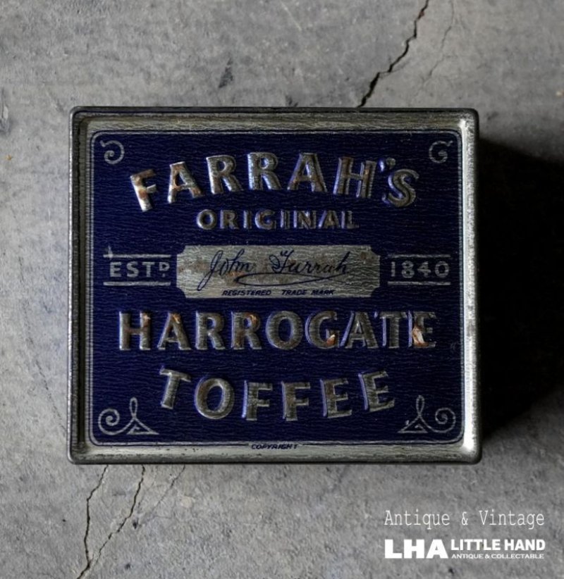 画像2: ENGLAND antique FARRAH'S HARROGATE TOFFEE TIN イギリスアンティーク  ティン缶 お菓子缶 ブリキ缶 ヴィンテージ 缶 1950-60's