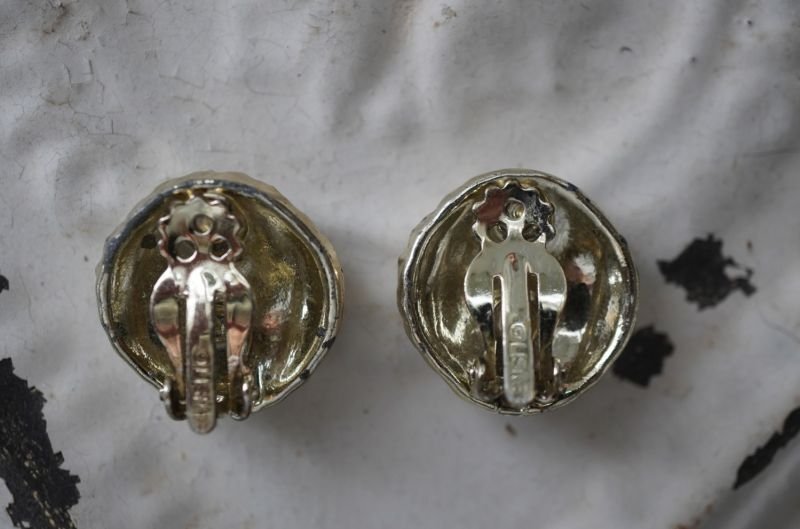 画像4: U.S.A. antique LISNER Earrings  アメリカアンティーク コスチュームジュエリー ヴィンテージ イヤリング 1960－80's 